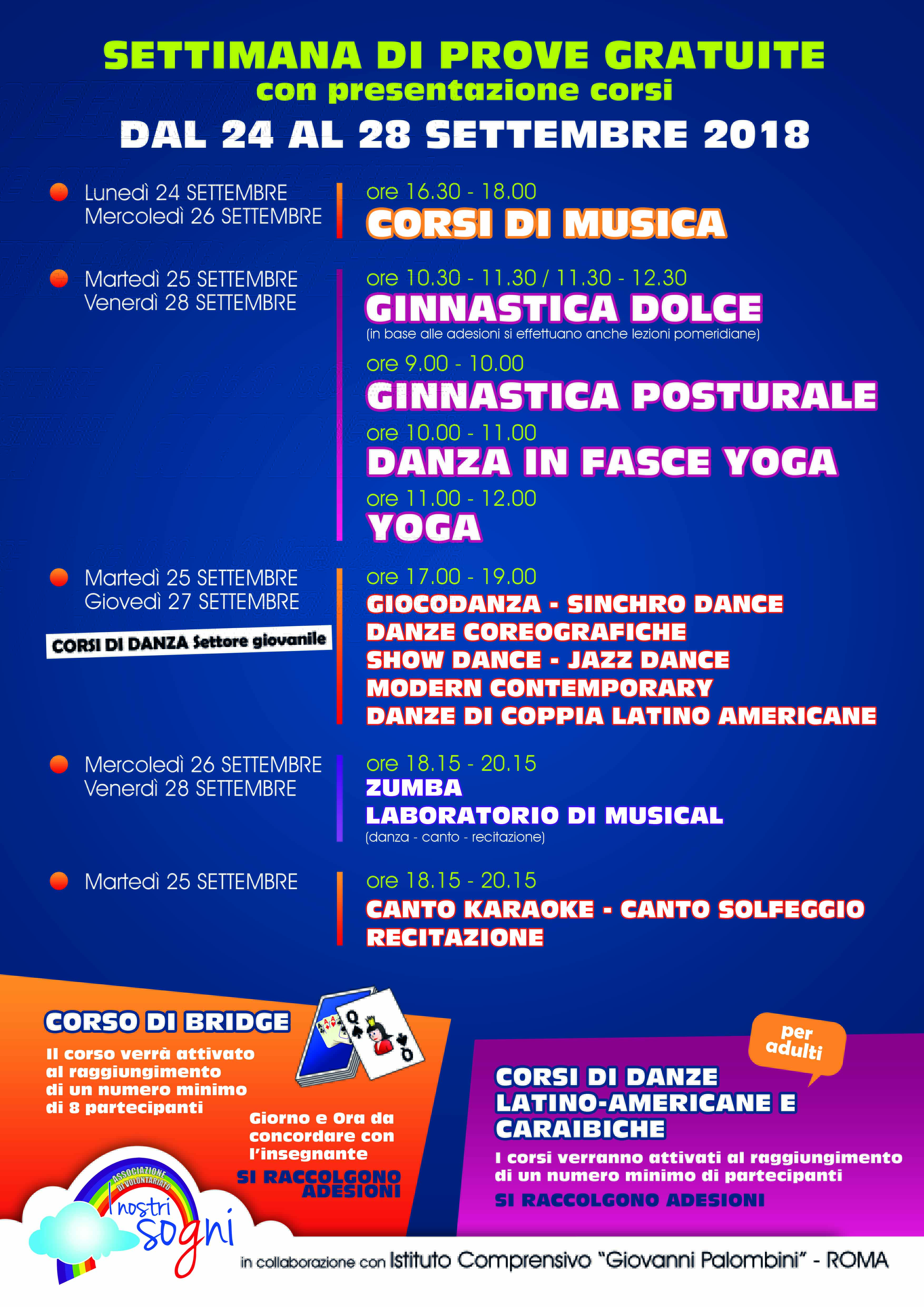 Volantino attivita settembre 2018 retro