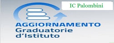 Scritta: aggiornamento graduatorie di istituto 